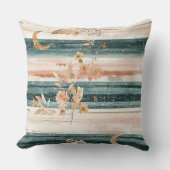 Rustic Celestial Stripe Moon Sun Earthy (11) クッション (正面)