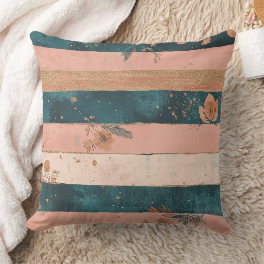 Rustic Celestial Stripe Moon Sun Earthy (6) クッション (ブランケット)