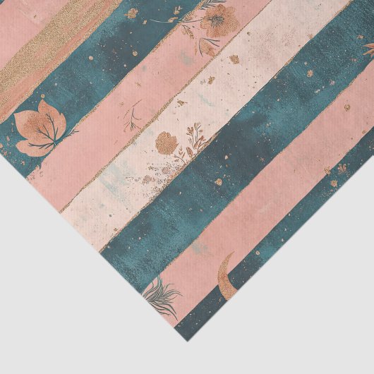 Rustic Celestial Stripe Moon Sun Earthy (6) 薄葉紙 (詳細)