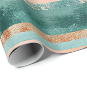 Rustic Celestial Stripe Moon Sun Earthy (8) ラッピングペーパー (ロールコーナー)