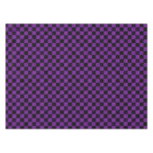 Rustic Checks, Purple and Black テーブルクロス (正面(横))