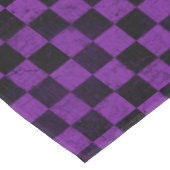 Rustic Checks, Purple and Black テーブルクロス (アングル)