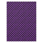 Rustic Checks, Purple and Black テーブルクロス (正面)