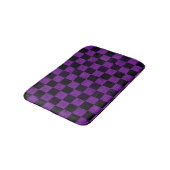 Rustic Checks, Purple and Black バスマット (アングル)