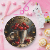 Rustic Cherry Kitchen Vintage Farmhouse ペーパープレート (パーティー)