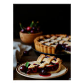 Rustic Cherry Pie Poster ポスター (正面)