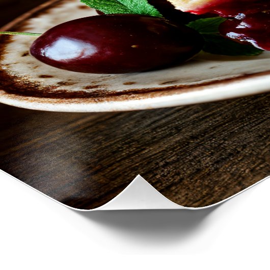 Rustic Cherry Pie Poster ポスター (コーナー)