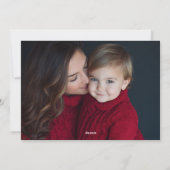 Rustic Chic Merry Christmas Design シーズンカード (裏面)