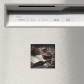 Rustic Chocolate Reading Moment マグネット (インサイチュ (食洗機))