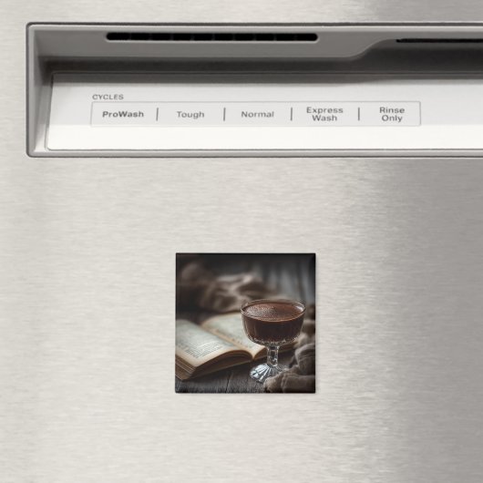 Rustic Chocolate Reading Moment マグネット (インサイチュ (食洗機))