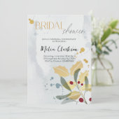 Rustic Christmas Bridal Shower - Holiday Winter 招待状 (スタンド正面)