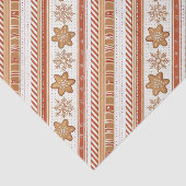 Rustic Christmas Candy Cane & Gingerbread Pattern 薄葉紙 (詳細)