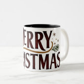 Rustic Christmas Cheer Mug ツートーンマグカップ (正面右)