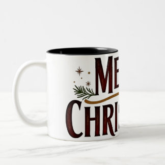 Rustic Christmas Cheer Mug ツートーンマグカップ
