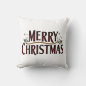 Rustic Christmas Cheer Pillow クッション (正面)