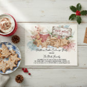 Rustic Christmas Cookie Exchange Party Design 招待状