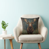Rustic Christmas moose deer boho woodland forest  クッション (椅子)