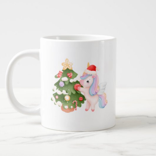 Rustic Christmas Mug – Cozy Holiday Hot Chocolate  ジャンボコーヒーマグカップ (左)