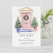 Rustic Christmas New Home Holiday Card 案内状 (スタンド正面)