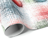 Rustic Christmas Ornament Wrapping Paper ラッピングペーパー (ロールコーナー)