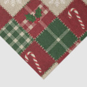 Rustic Christmas Quilt Plaid 薄葉紙 (詳細)