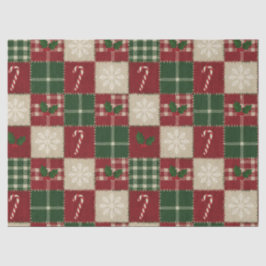 Rustic Christmas Quilt Plaid 薄葉紙