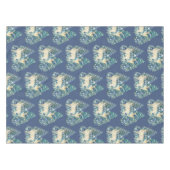 Rustic Christmas Snowy Forest Deer Decor For Home テーブルクロス (正面(横))