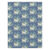 Rustic Christmas Snowy Forest Deer Decor For Home テーブルクロス (正面)