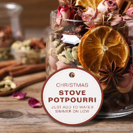 Rustic Christmas Stove Potpourri フェイバータグ