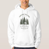 Rustic Christmas Tree Farm Family Hoodie パーカ (正面)
