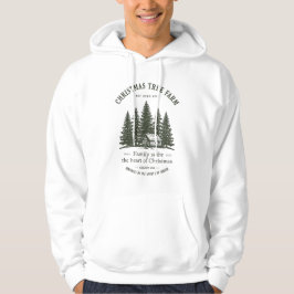 Rustic Christmas Tree Farm Family Hoodie パーカ