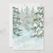 Rustic Christmas Tree Farm Holiday Invitation 招待状 (裏面)