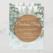Rustic Christmas Tree Farm Holiday Invitation 招待状 (正面/裏面)