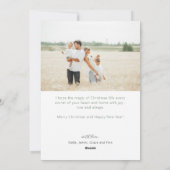 Rustic Christmas Tree In Basket Photo Flat シーズンカード (裏面)