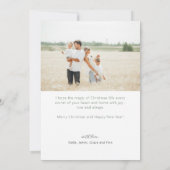 Rustic Christmas Tree In Basket Photo Flat シーズンカード (裏面)