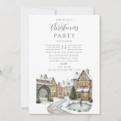 Rustic Christmas Village Celebration 招待状 (正面)