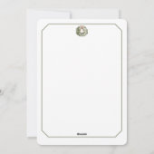 Rustic Christmas Watercolor Wreath and Bow シーズンカード (裏面)