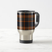Rustic Christmas/winter plaid トラベルマグ (正面右)