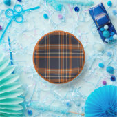 Rustic Christmas/winter plaid ペーパーボウル (パーティー)