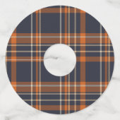 Rustic Christmas/winter plaid   ワイングラスタグ (正面)