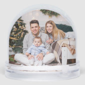 Rustic Christmas Woodland Cabin Family Photo (裏面)