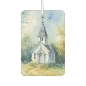 Rustic Church Path in Wildflower Meadow カーエアーフレッシュナー (正面)