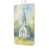 Rustic Church Path in Wildflower Meadow カーエアーフレッシュナー (左)