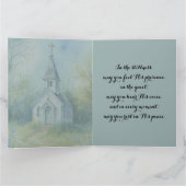 Rustic Church Path in Wildflower Meadow カード (内部)