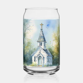 Rustic Church Path in Wildflower Meadow ガラス缶