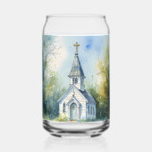 Rustic Church Path in Wildflower Meadow ガラス缶 (裏面)