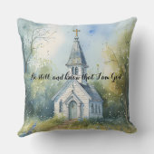 Rustic Church Path in Wildflower Meadow クッション (裏面)