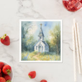 Rustic Church Path in Wildflower Meadow スタンダードカクテルナプキン (インサイチュ)