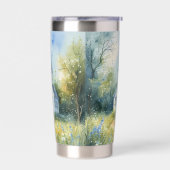 Rustic Church Path in Wildflower Meadow 保温保冷タンブラー (左面)