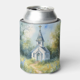 Rustic Church Path in Wildflower Meadow 缶クーラー